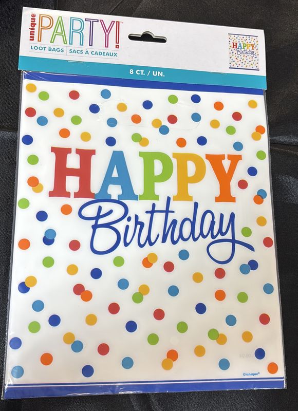 RAINBOW POLKA DOT LOOT BAG