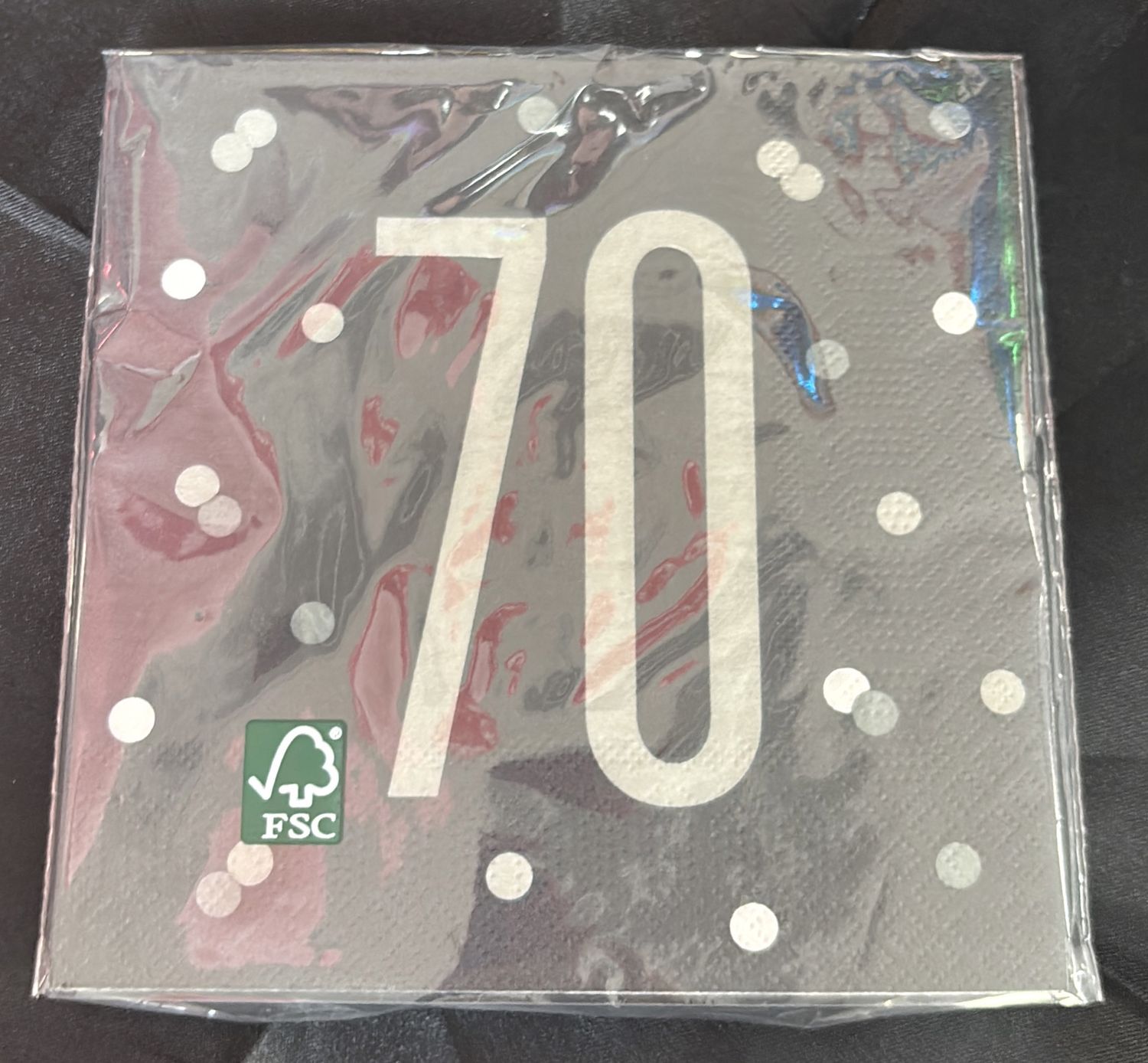 BLACK GLITZ 70 NAPKIN