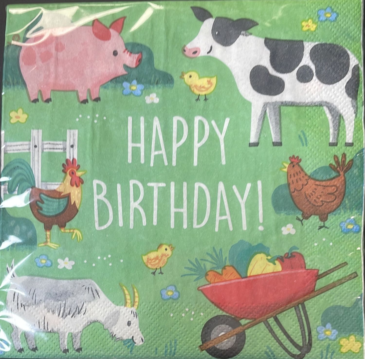FARM ANIMALS LUNCHEON NAPKIN