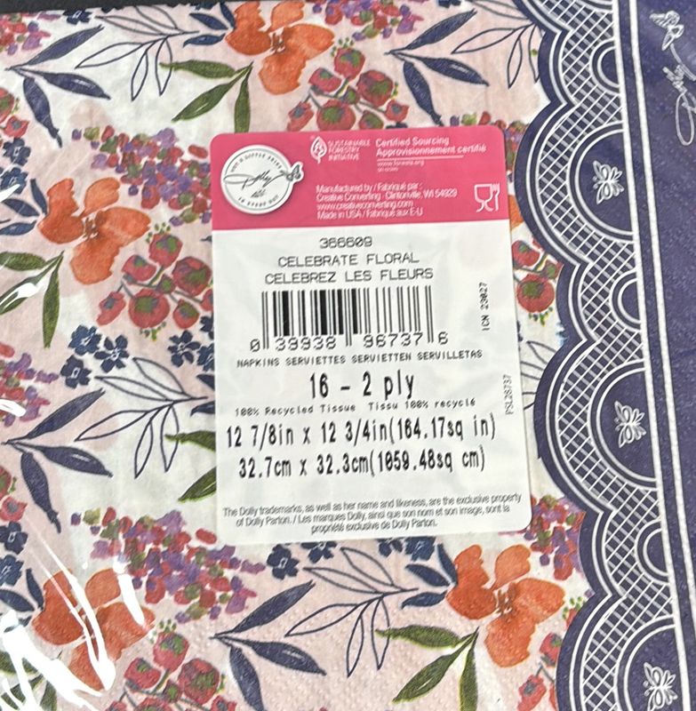 Celebrate Floral Luncheon Napkin