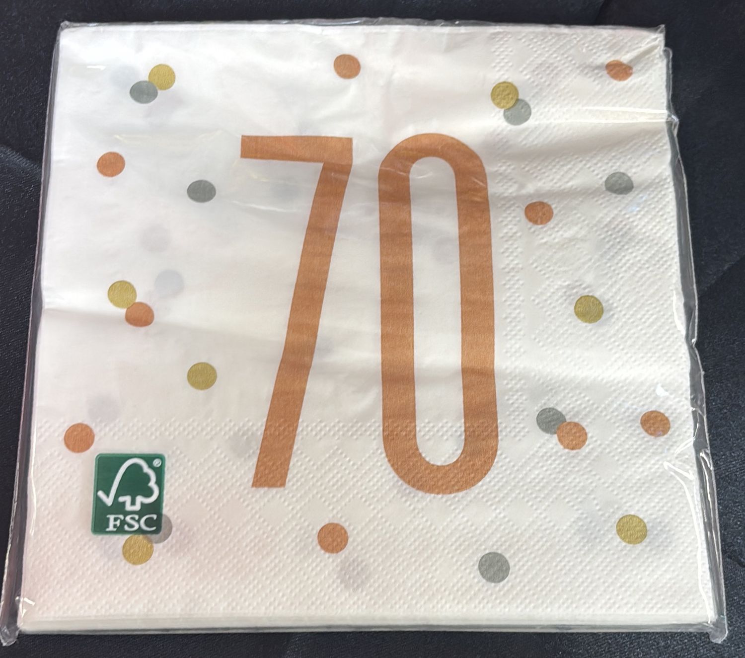 ROSE GOLD GLITZ 70 NAPKIN