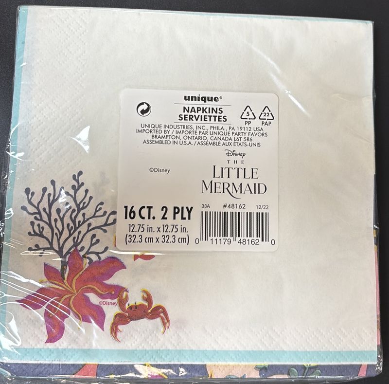 Little Mermaid Luncheon Napkin