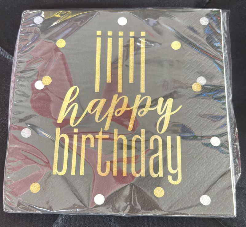 LUNCHEON NAPKIN METALLIC HBD