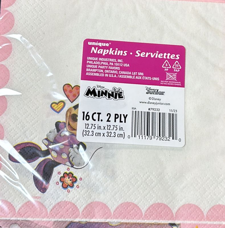 Luncheon Napkin Minnie Mouse