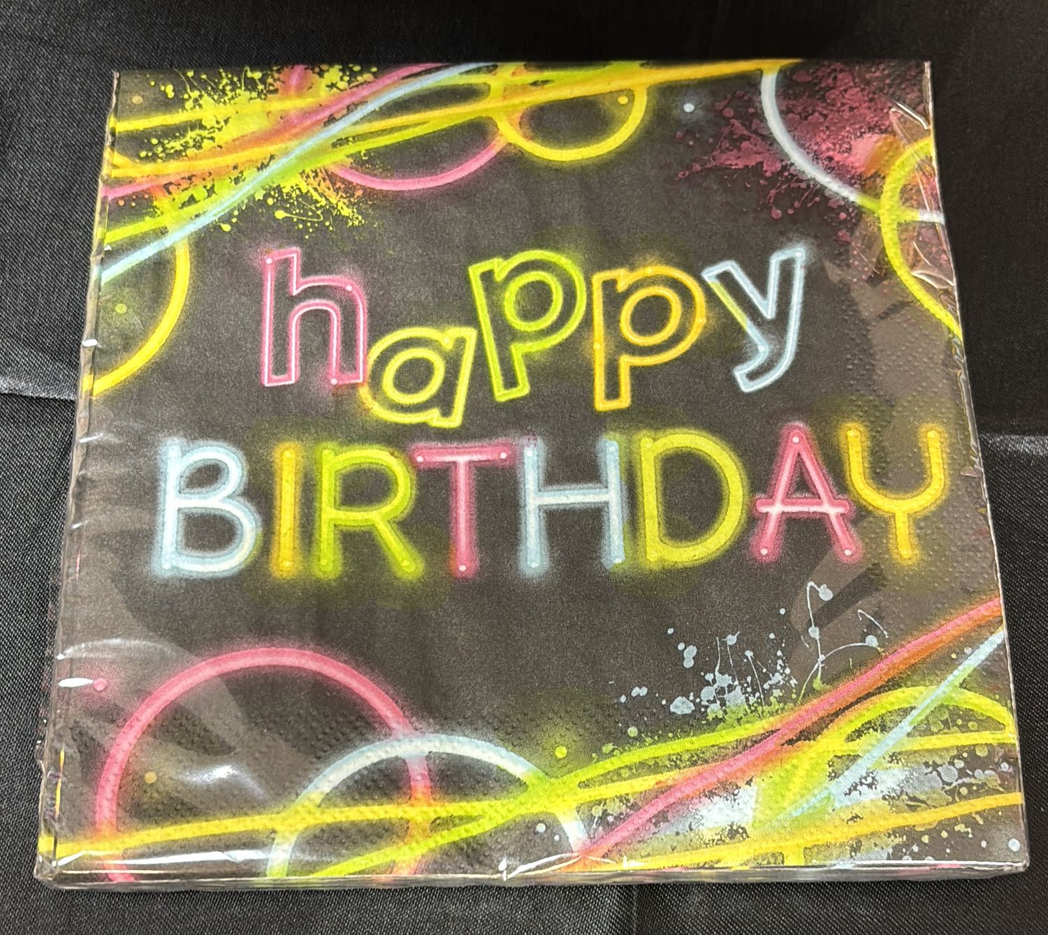 GLOW PARTY HBD LUNCHEON NAPKIN