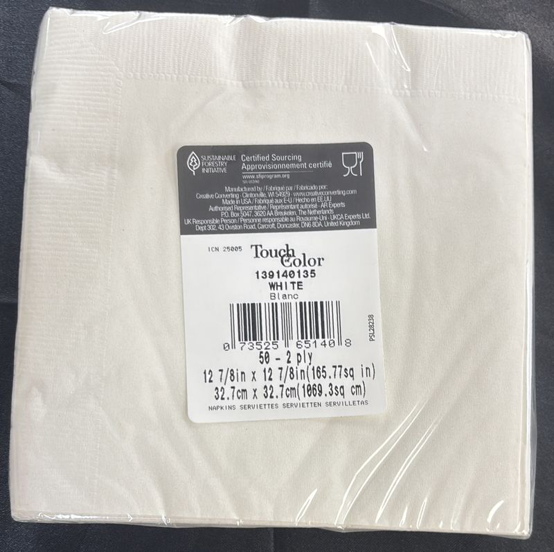 White Luncheon Napkin