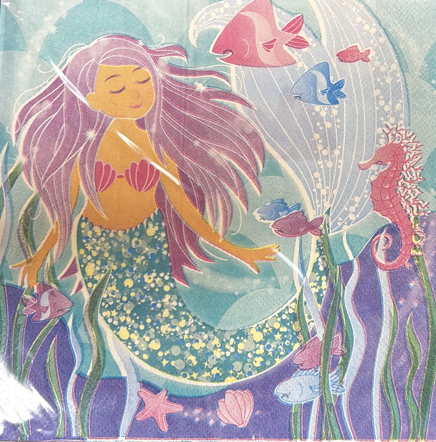 LUNCHEON NAPKIN MERMAID