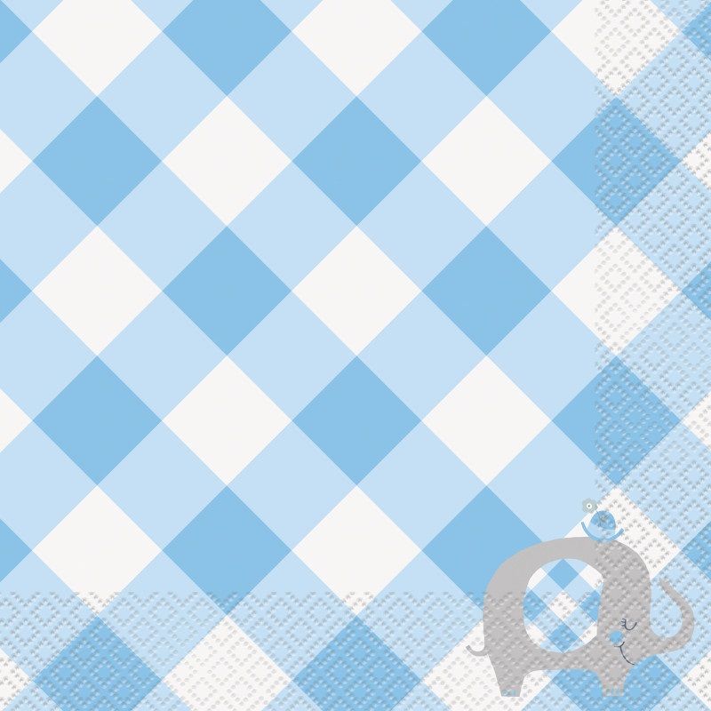 Blue Elephant Luncheon Napkin
