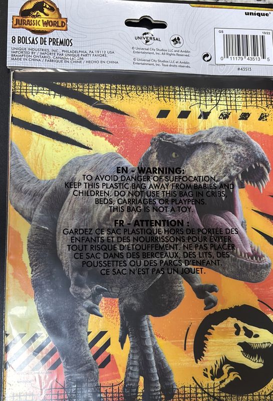 Jurassic World Loot Bag