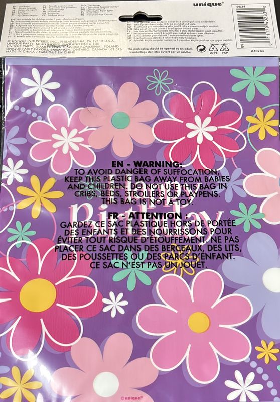 Birthday Blossom Loot Bag