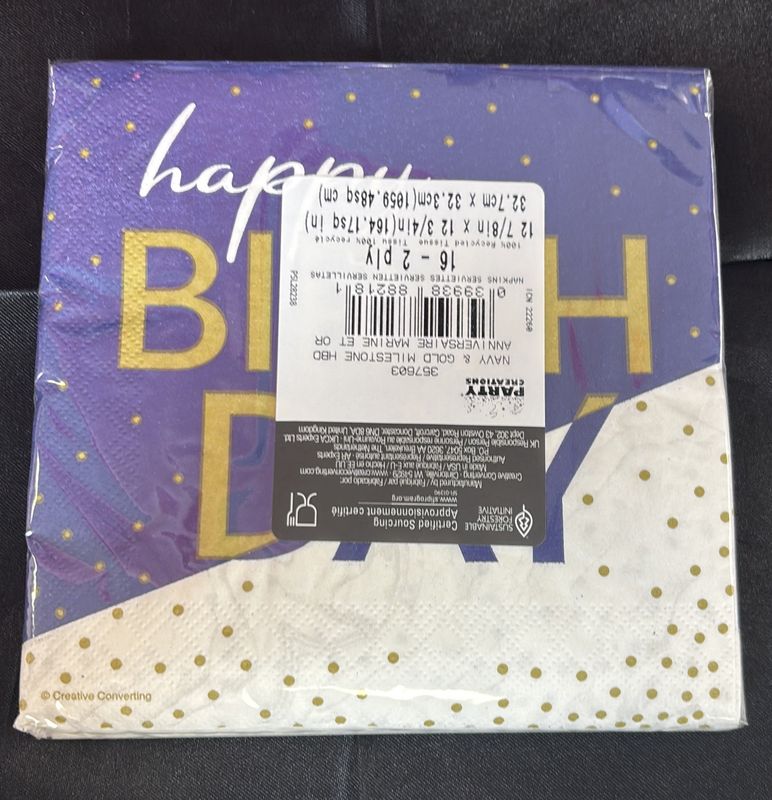 Hbd To You Luncheon Napkin