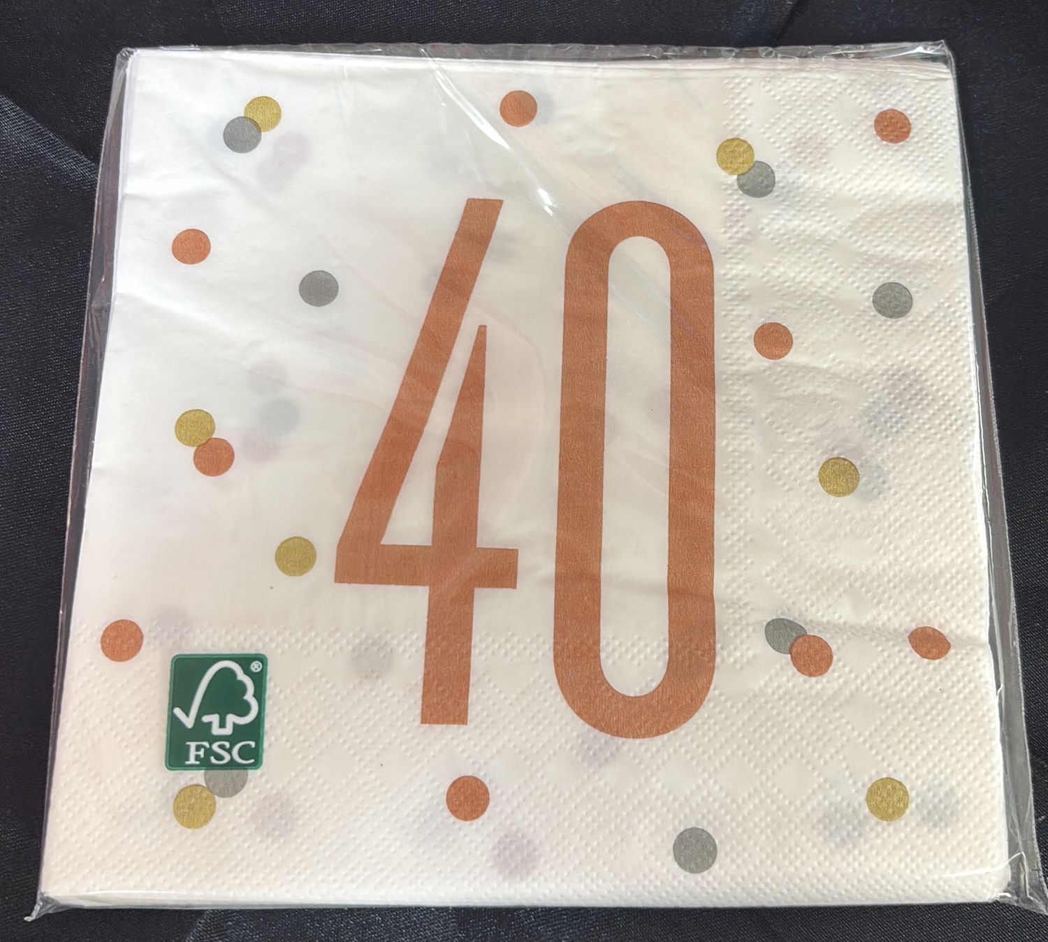 ROSE GOLD GLITZ 40 NAPKIN