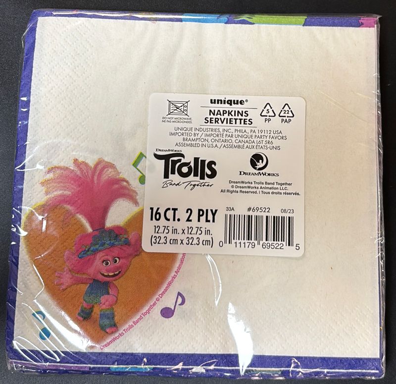 Trolls Luncheon Napkin Trolls