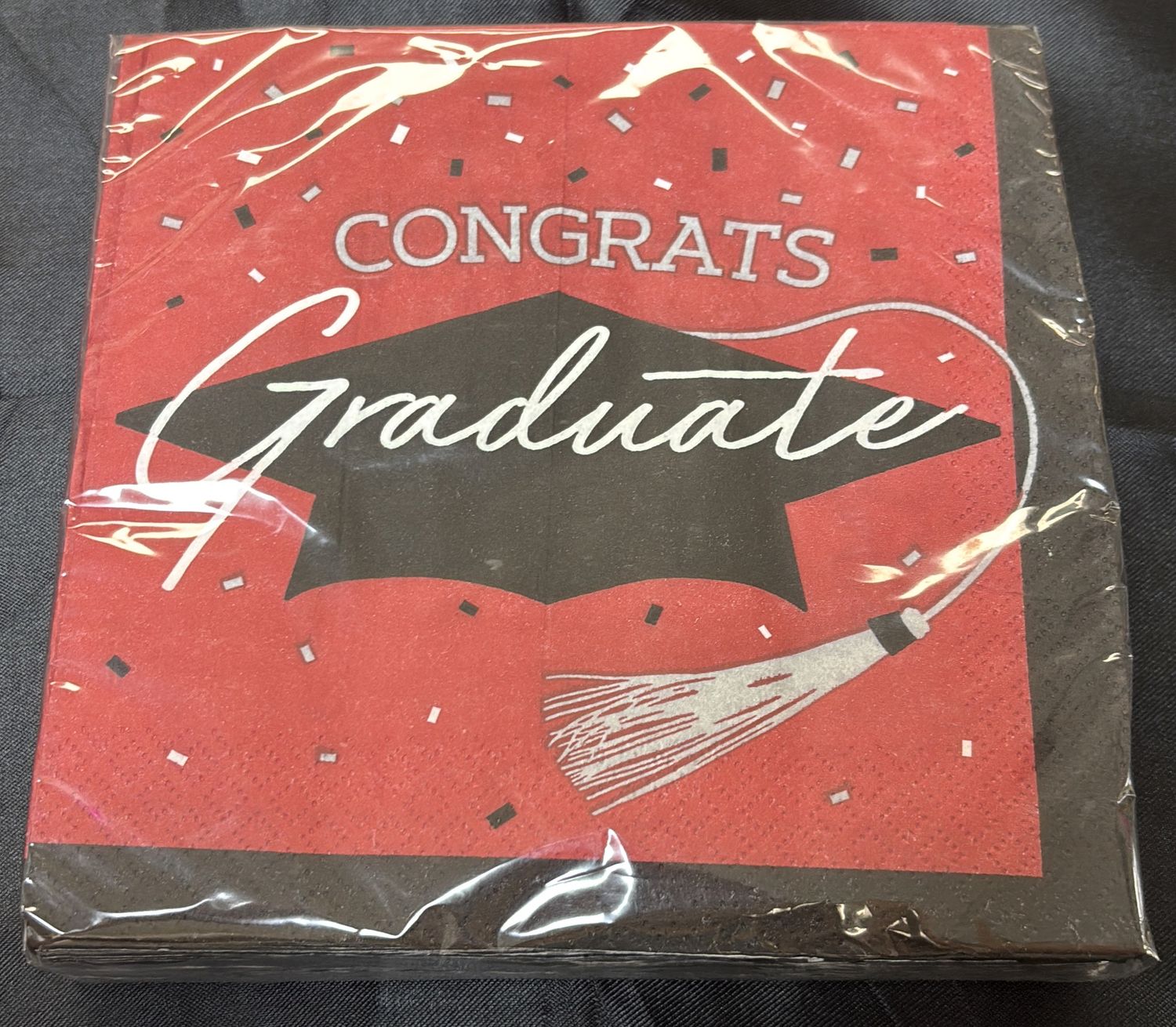 RED SCHOOL SPIRIT LUNCHEON NAPKIN