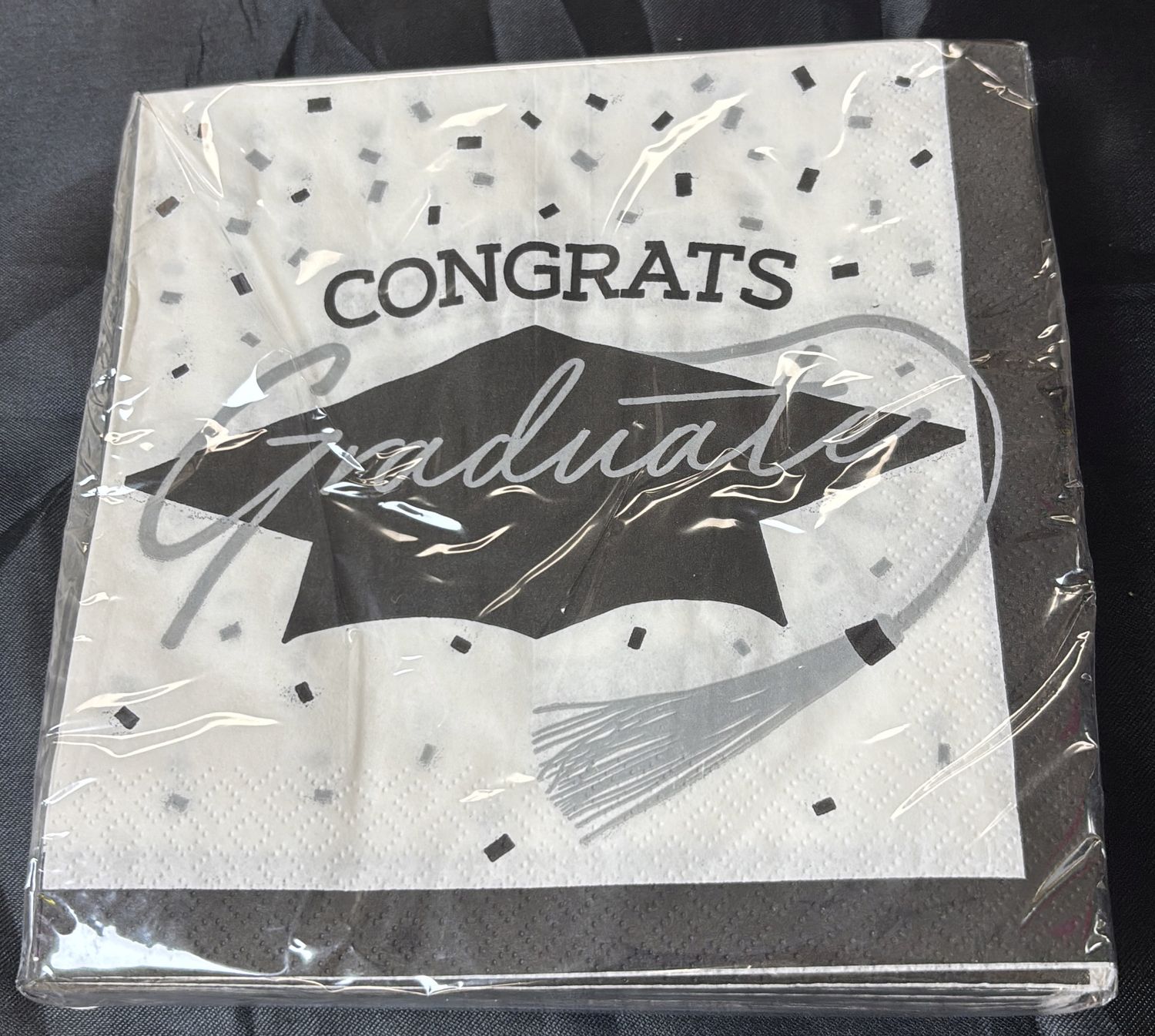 WHITE SCHOOL SPIRIT LUNCHEON NAPKIN