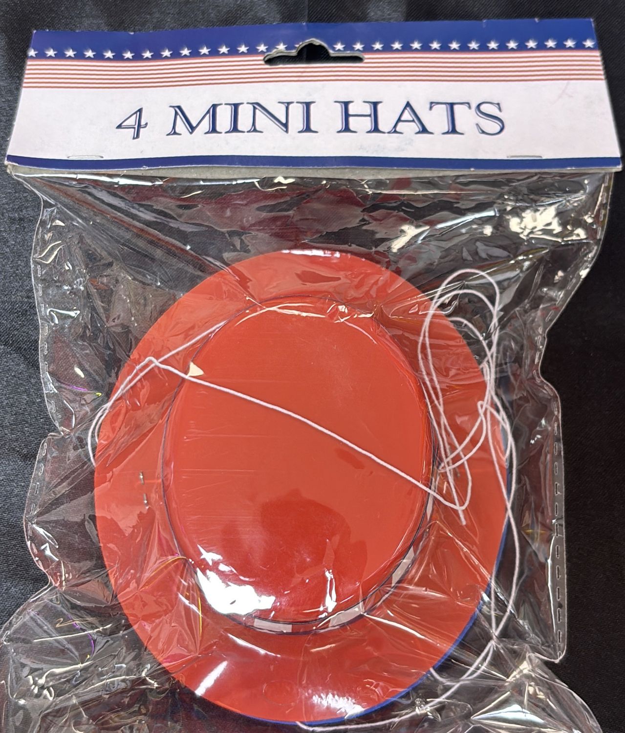 PATRIOTIC MINI HATS 4CT