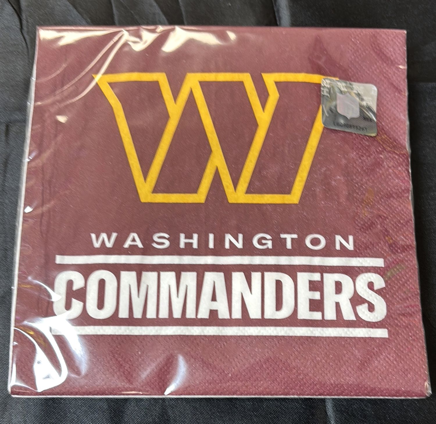 NFL LUNCHEON NAPKIN WASHINGTON COMMANDERS