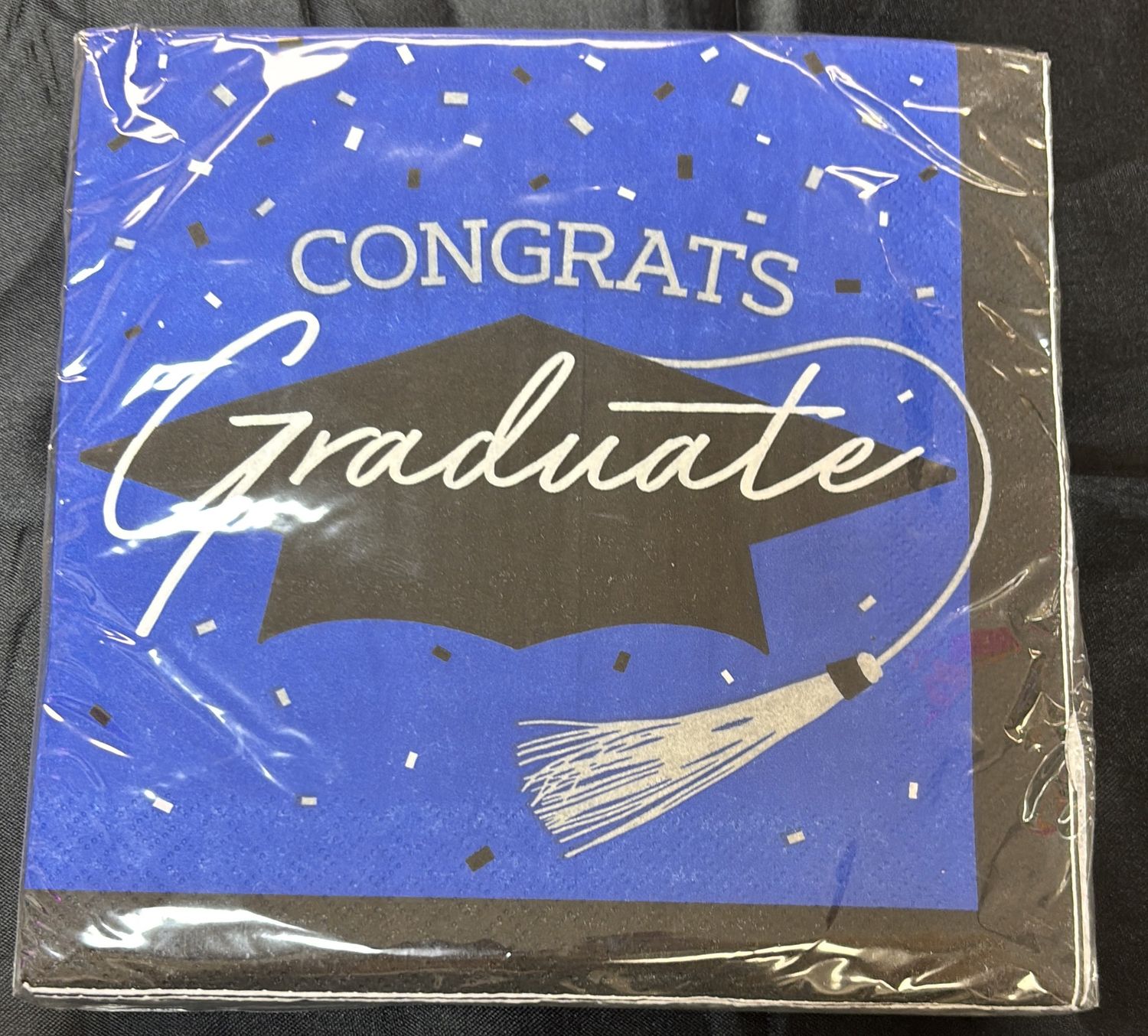 COBALT SCHOOL SPIRIT LUNCHEON NAPKIN