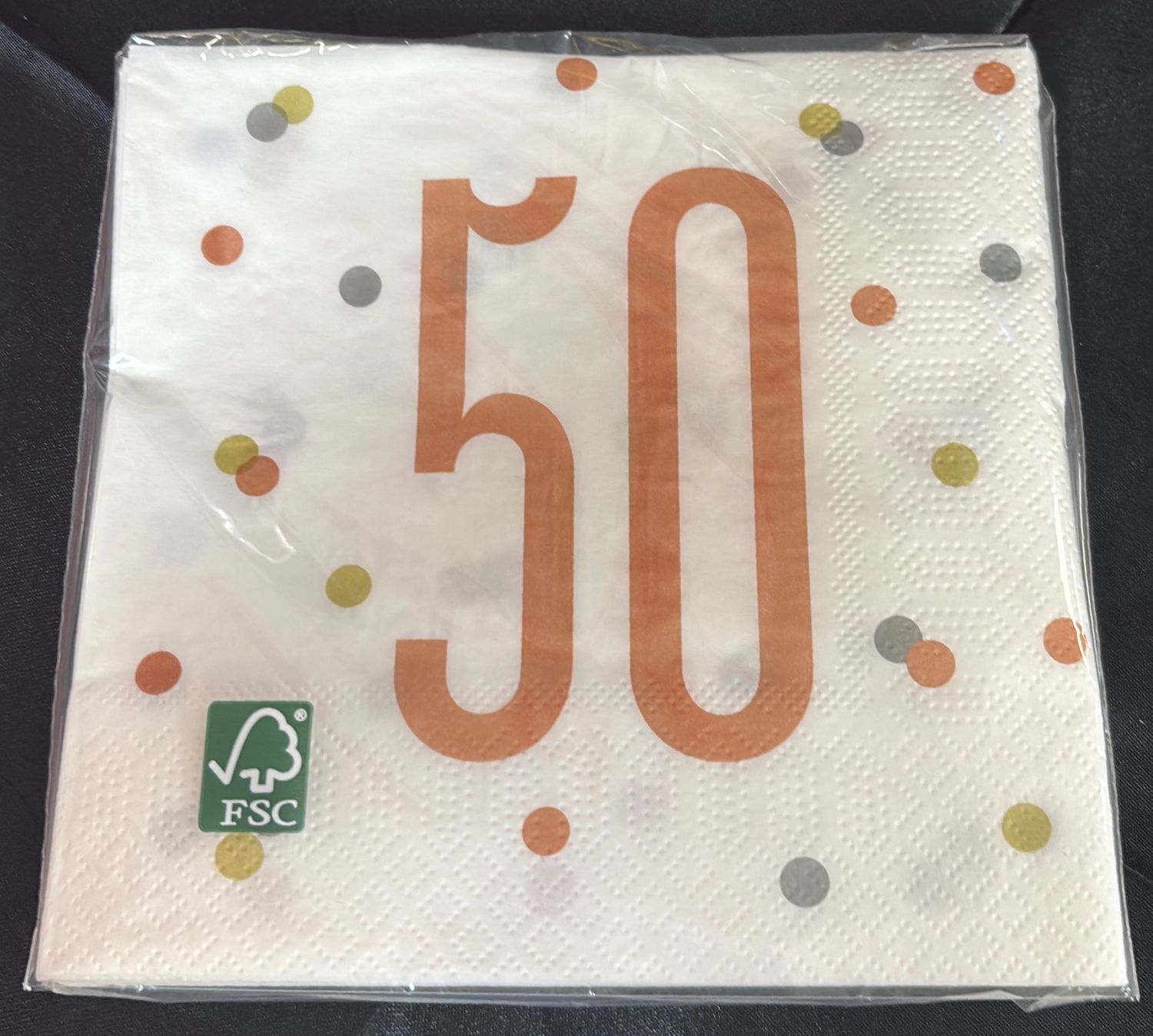ROSE GOLD GLITZ 50 NAPKIN