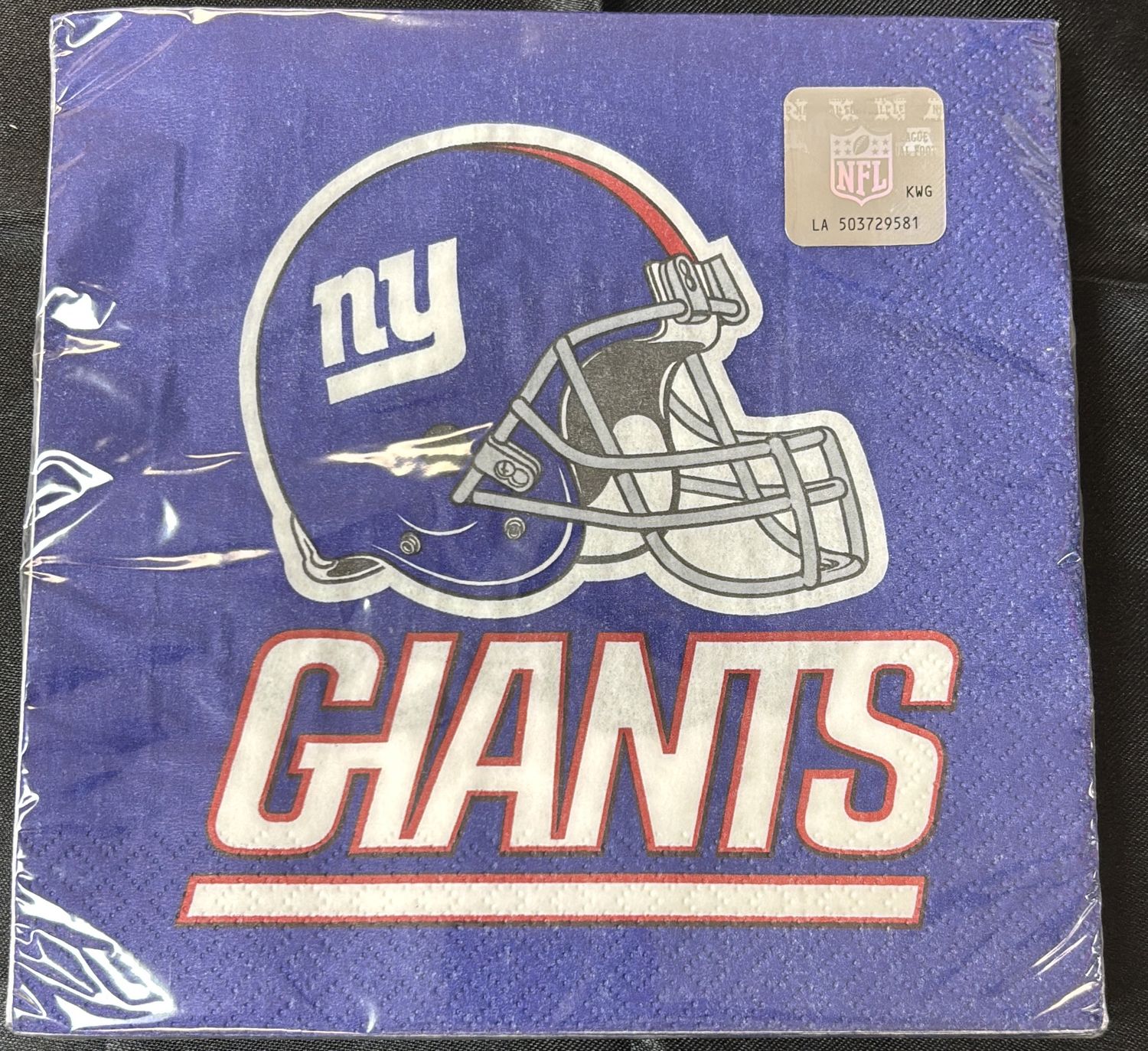 NFL LUNCHEON NAPKIN NEW YORK GIANTS
