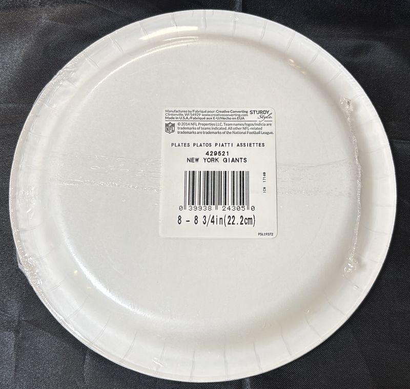 New York Giants Nfl Lg Plate