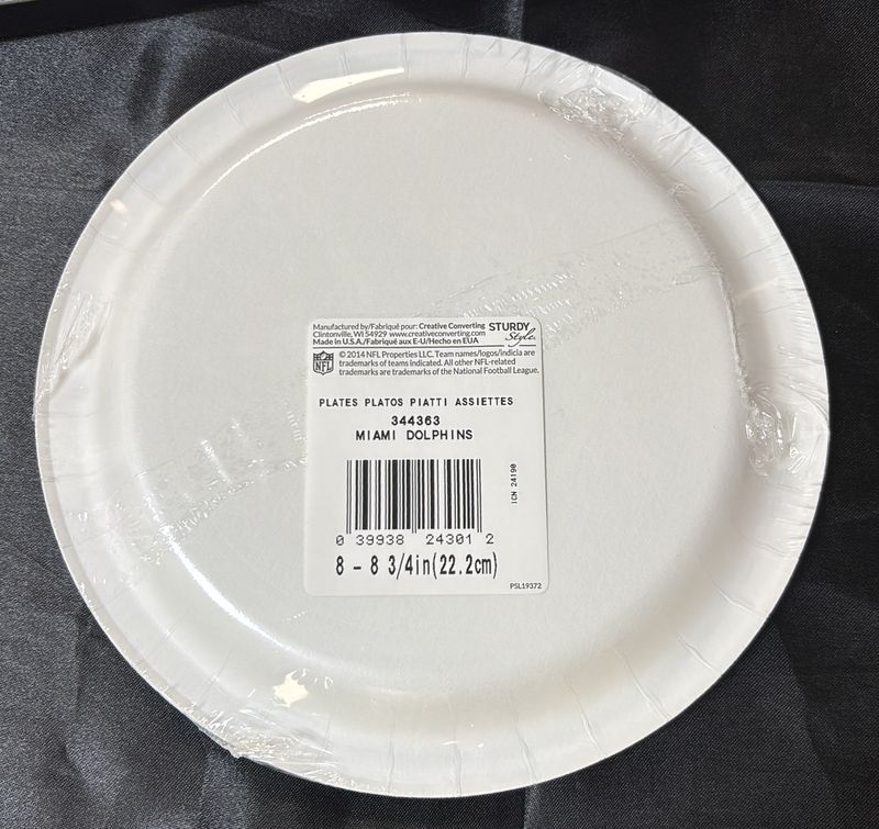 Miami Dolphins Nfl Lg Plate