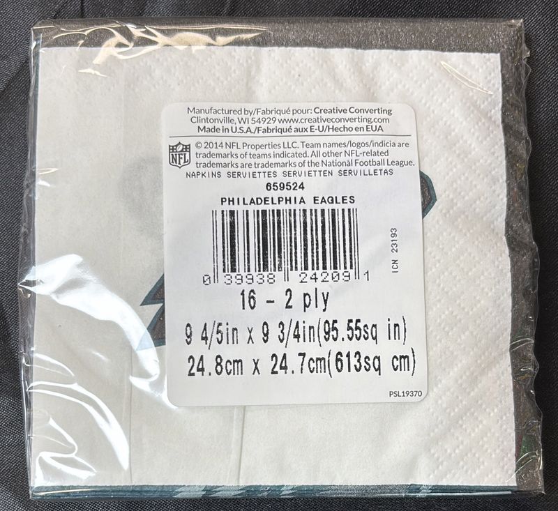 Philadelphia Eagles Nfl Beverage Napkin