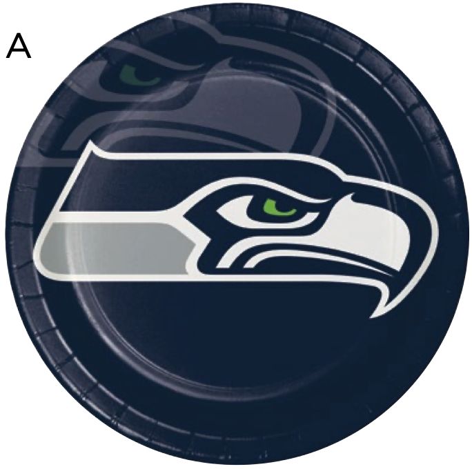 SEATTLE SEAHAWKS NFL LG PLATE