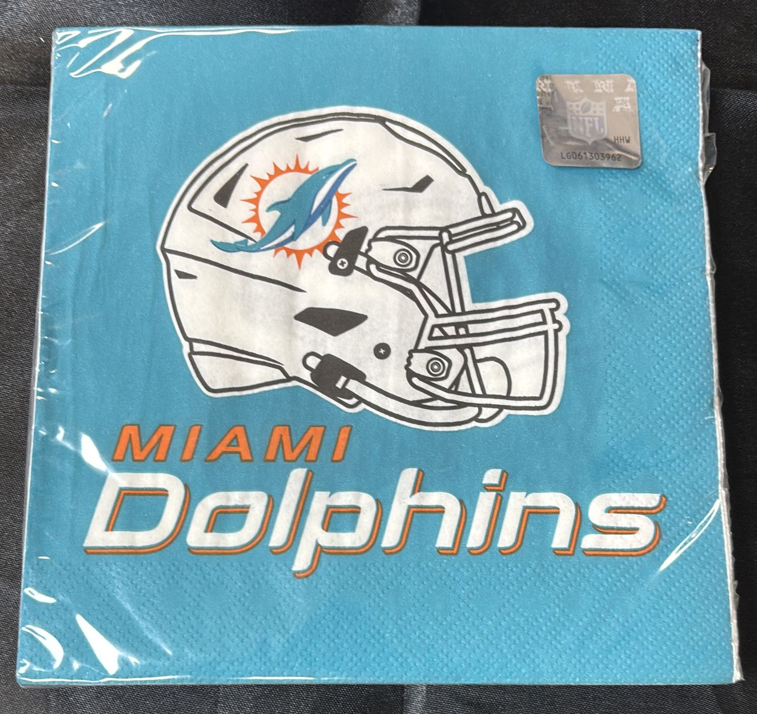 NFL LUNCHEON NAPKIN MIAMI DOLPHINS
