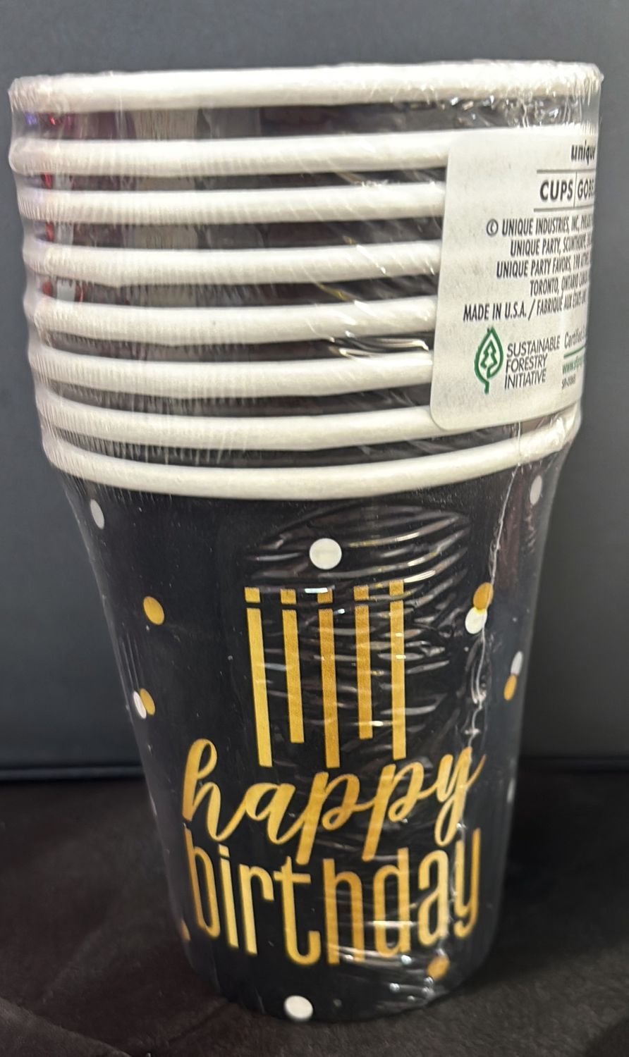 PAPER CUPS METALLIC HBD