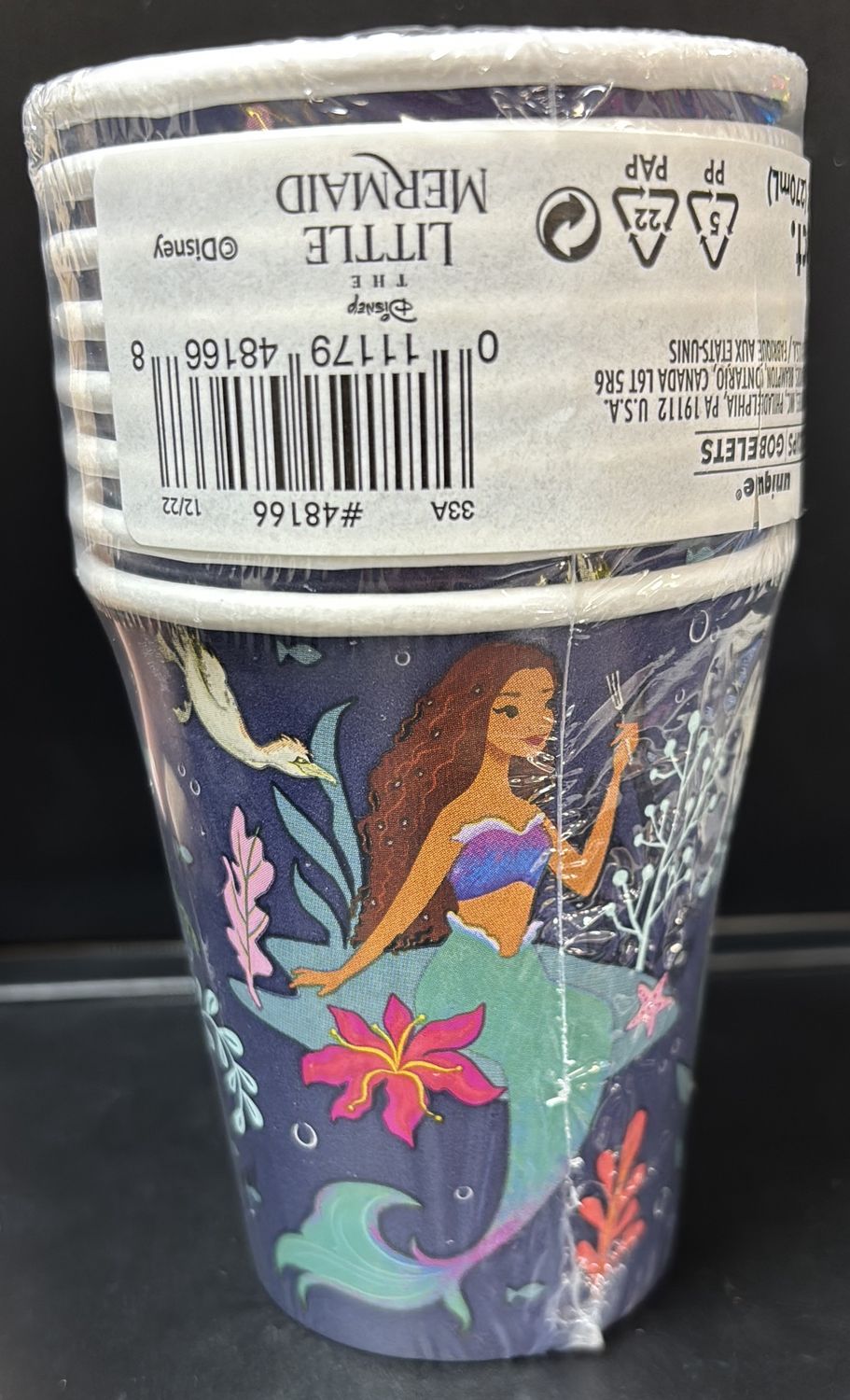 PAPER CUPS LITTLE MERMAID