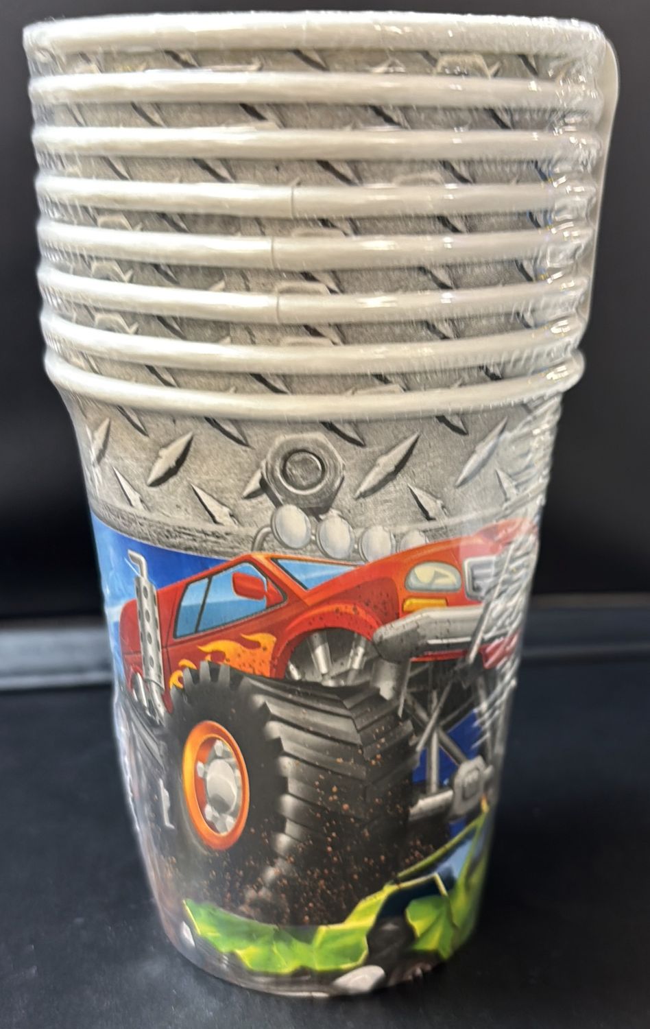MONSTER TRUCK PAPER CUPS
