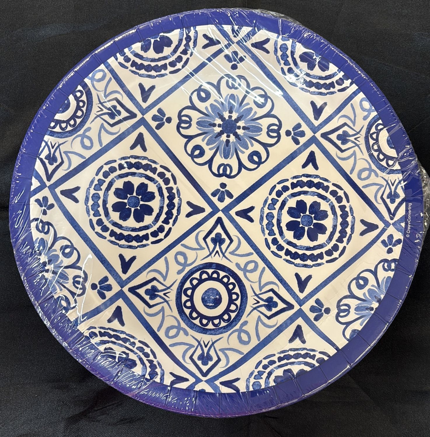 PAPER PLATE BANQUET BLUE WILLOW