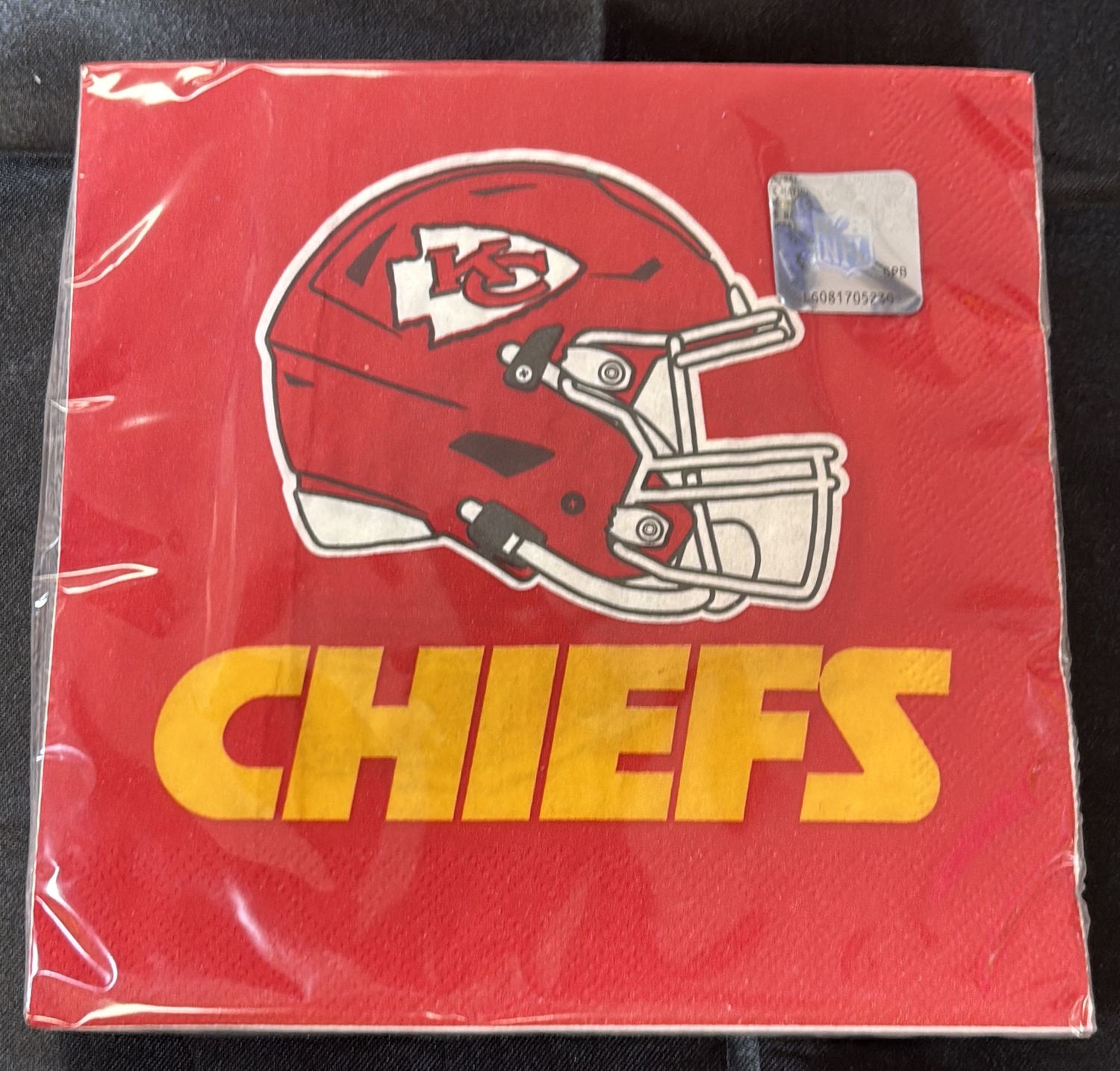 NFL LUNCHEON NAPKIN KANSAS CITY CHIEFS