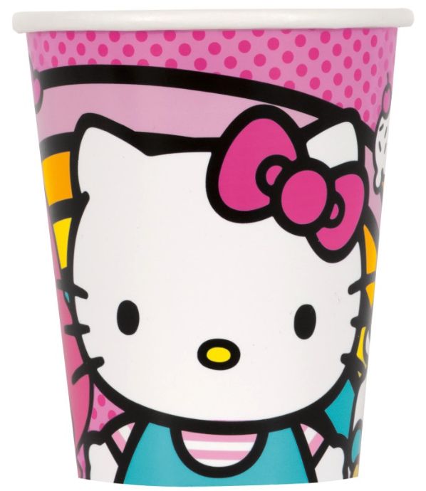 PAPER CUPS HELLO KITTY 8CT