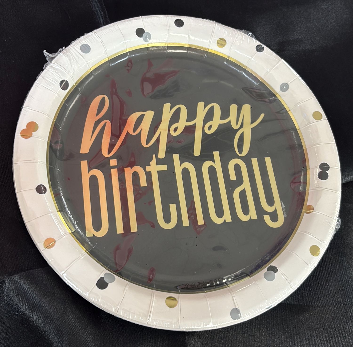 PAPER PLATE LARGE METALLIC HBD