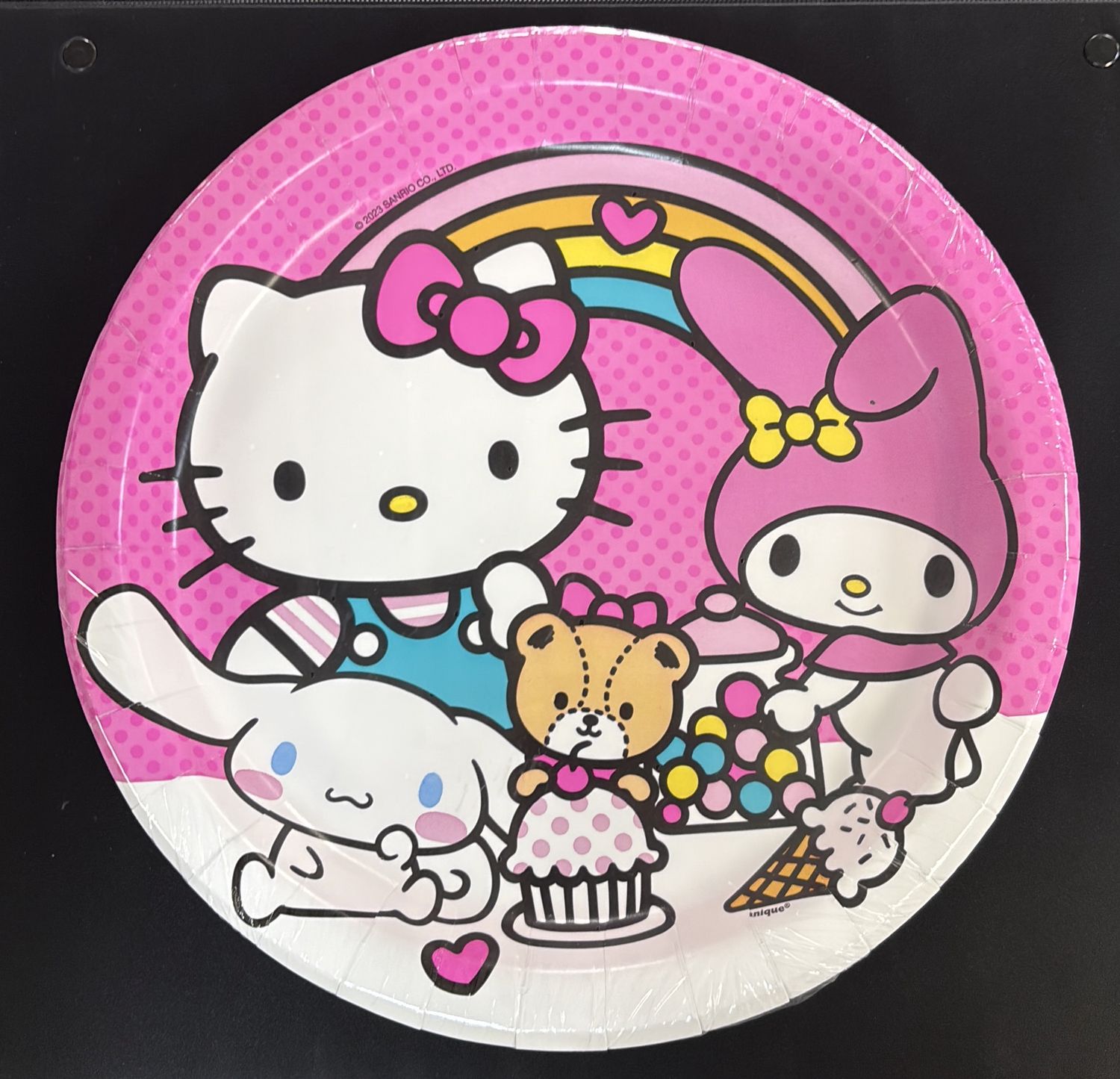 PAPER PLATE LARGE HELLO KITTY