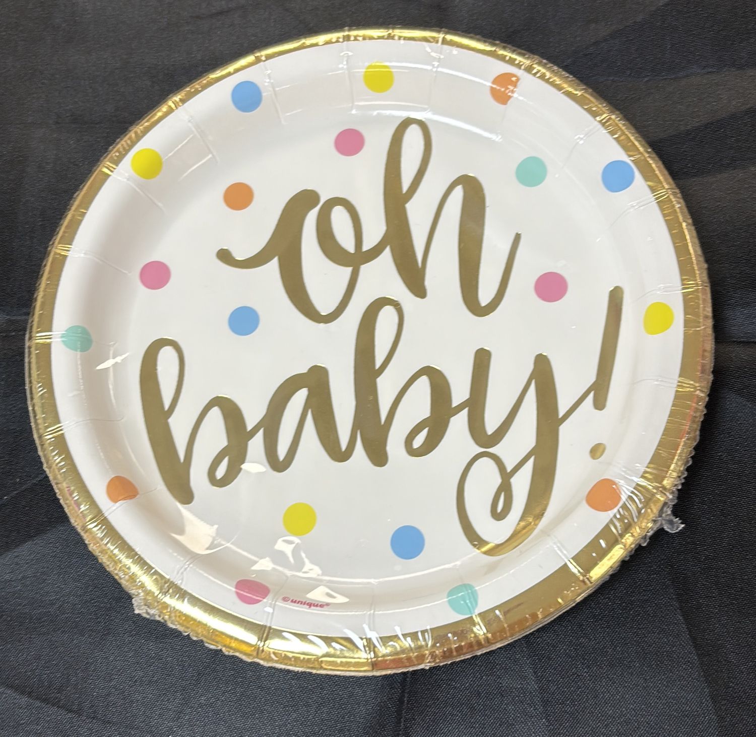 PAPER PLATE SMALL OH BABY