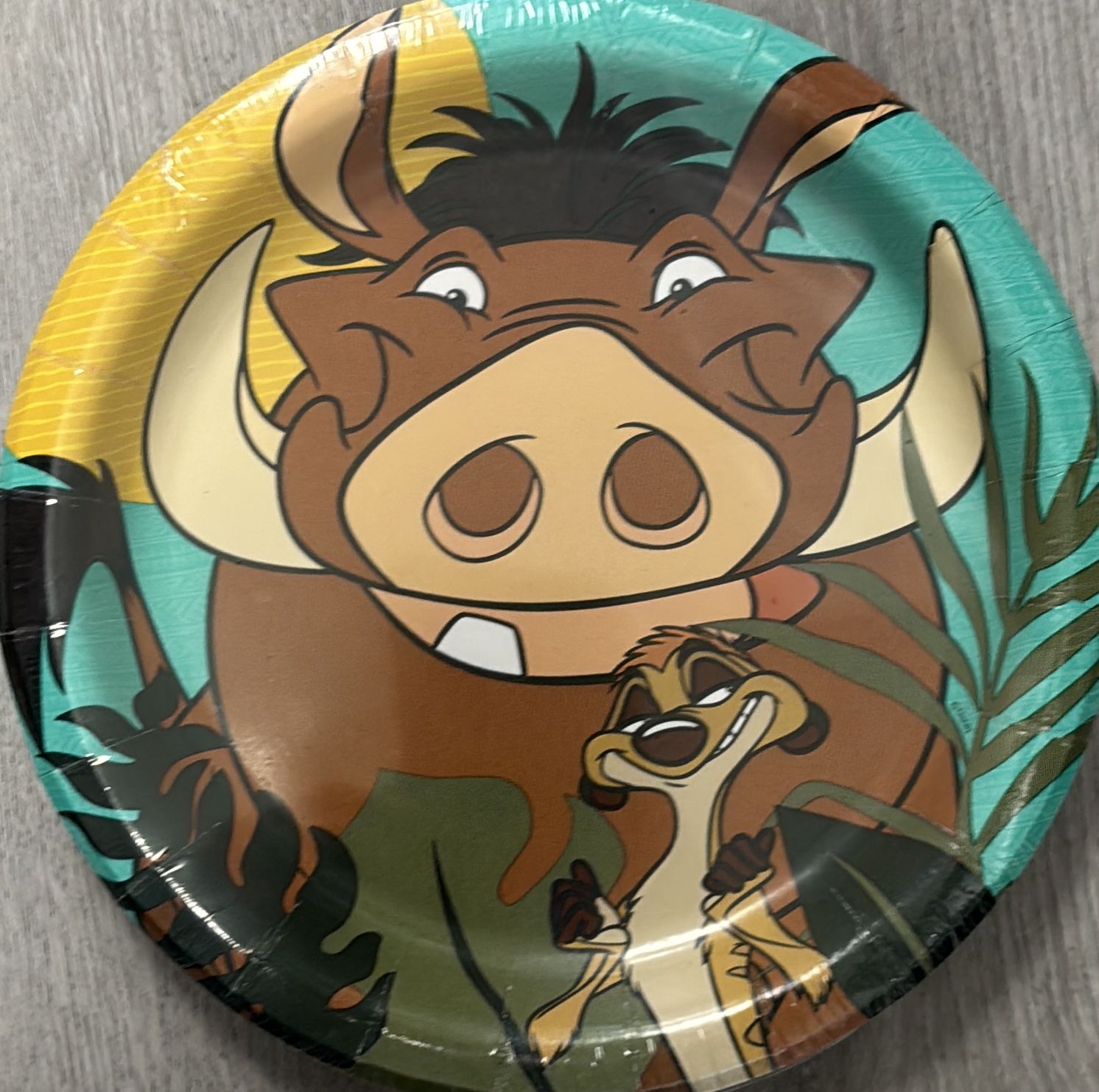 PAPER PLATE SMALL LION KING