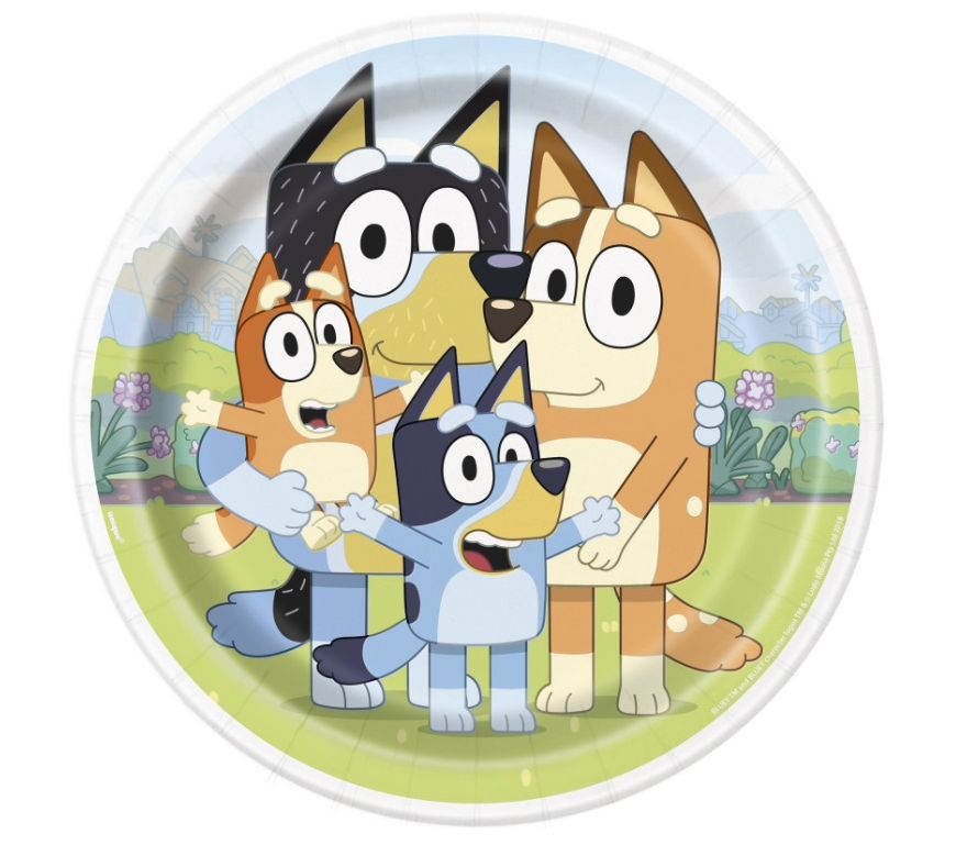 Bluey Large Plates 9" 8ct