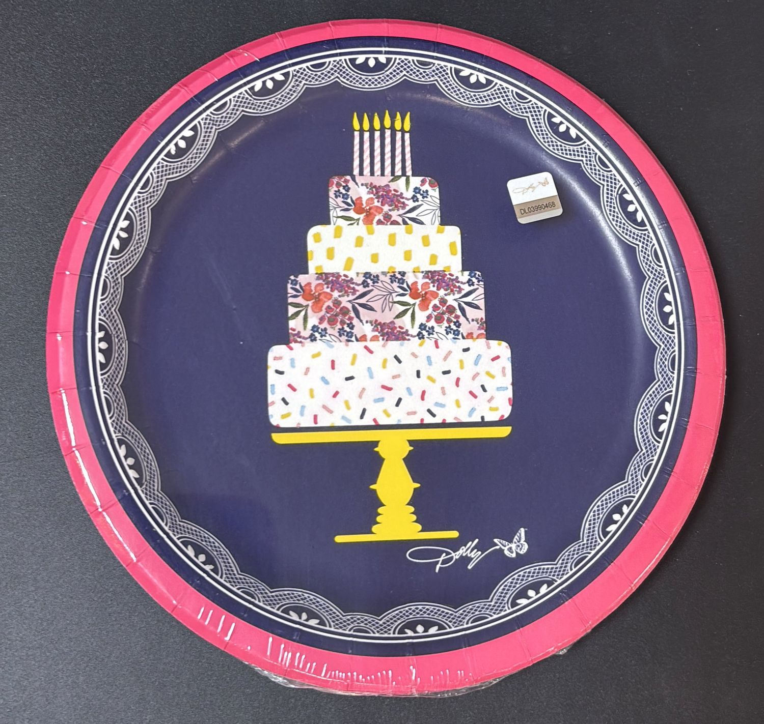 PAPER PLATE SMALL CELEBRATE FLORAL