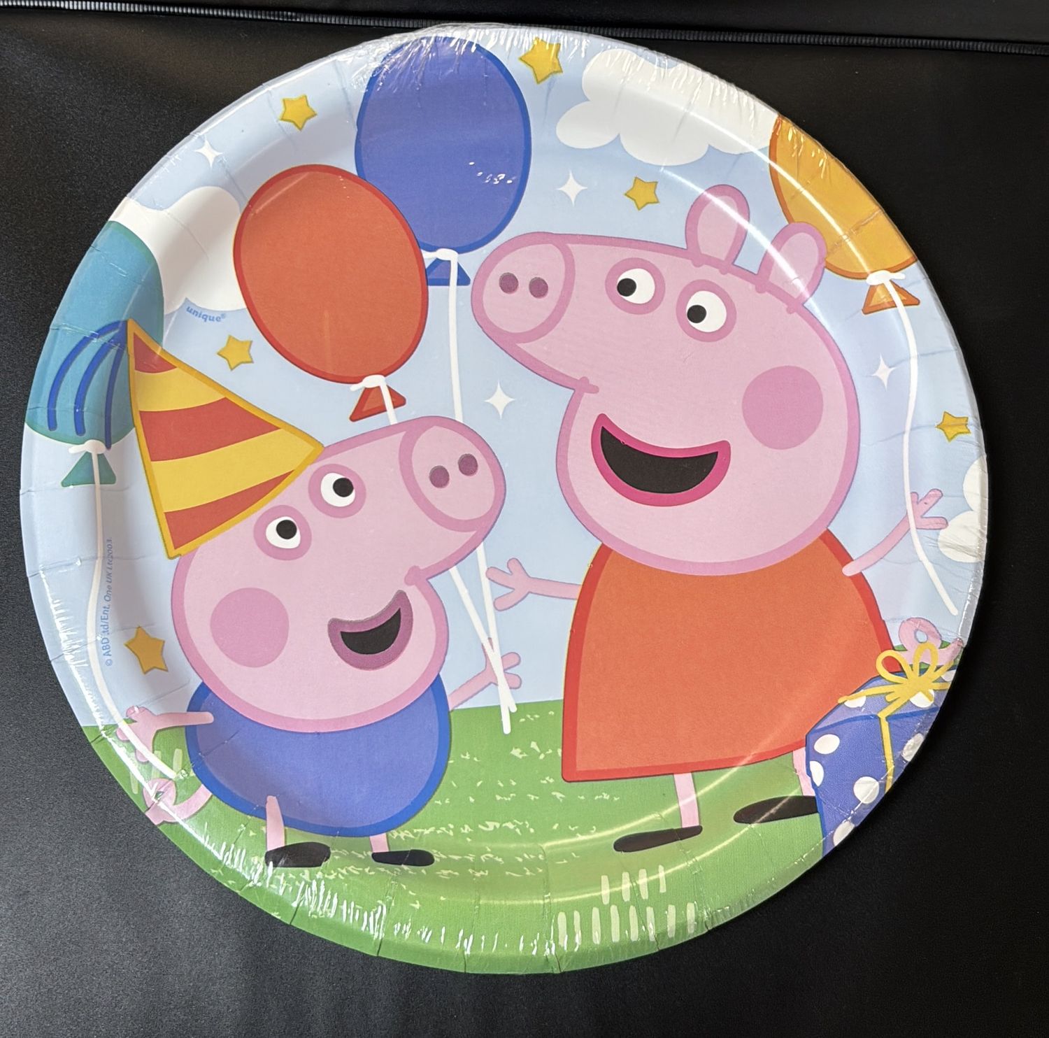 PAPER PLATES LARGE PEPPA PIG