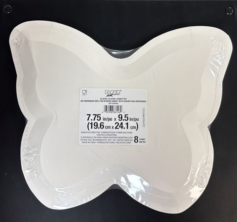 Paper Plate Butterfly Shimmer