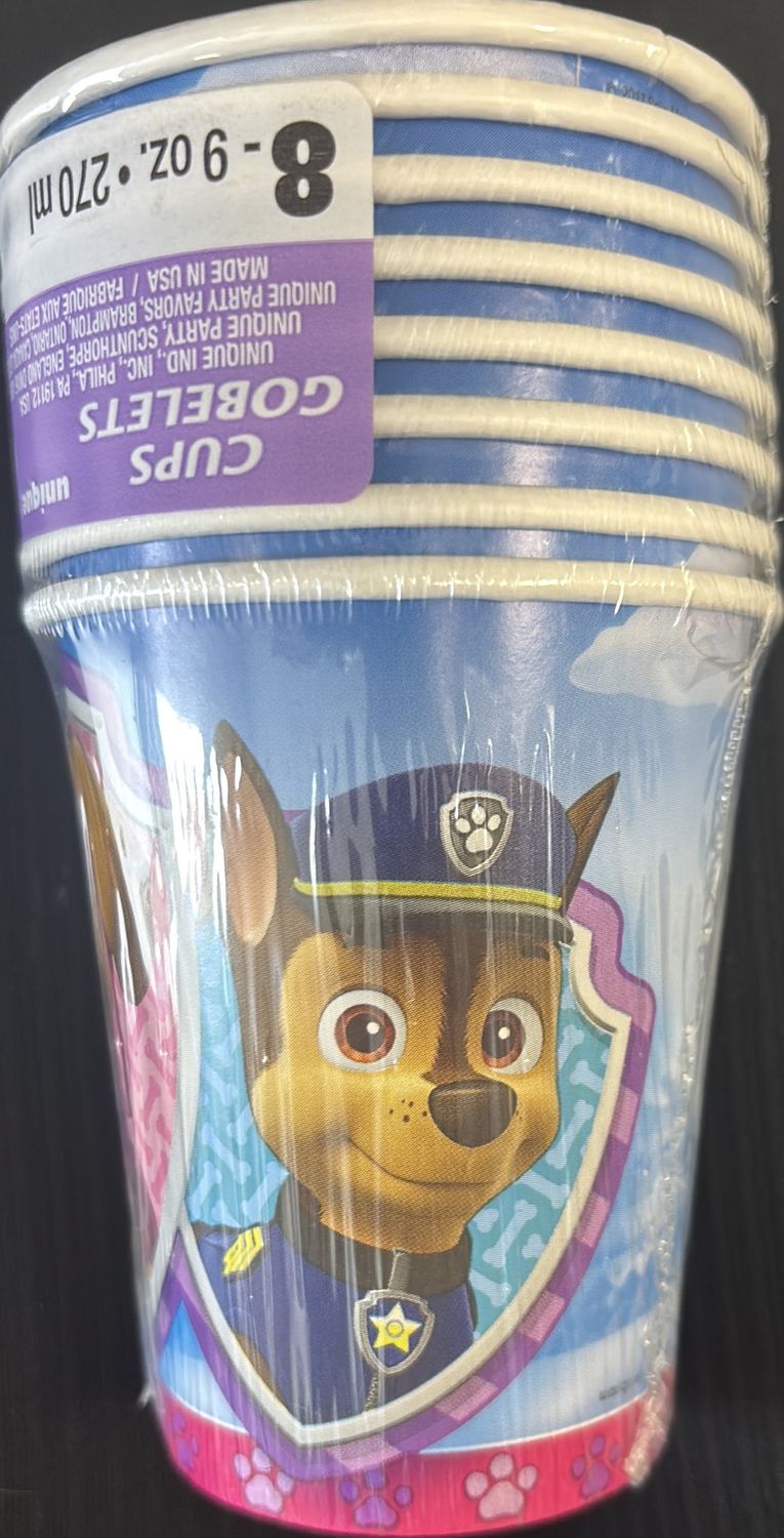 PAPER CUPS PAW PATROL GIRL