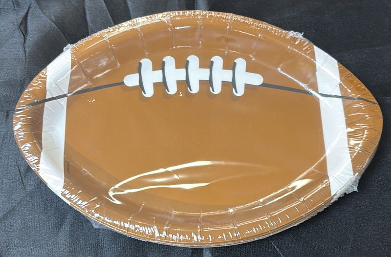 Paper Plate Game Face Football
