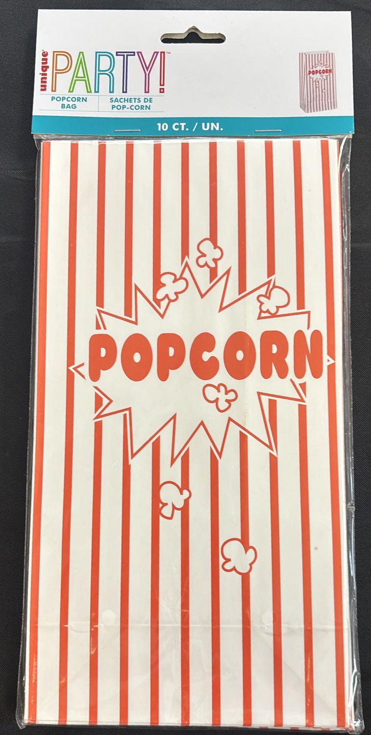 PAPER PARTY POPCORN BAGS