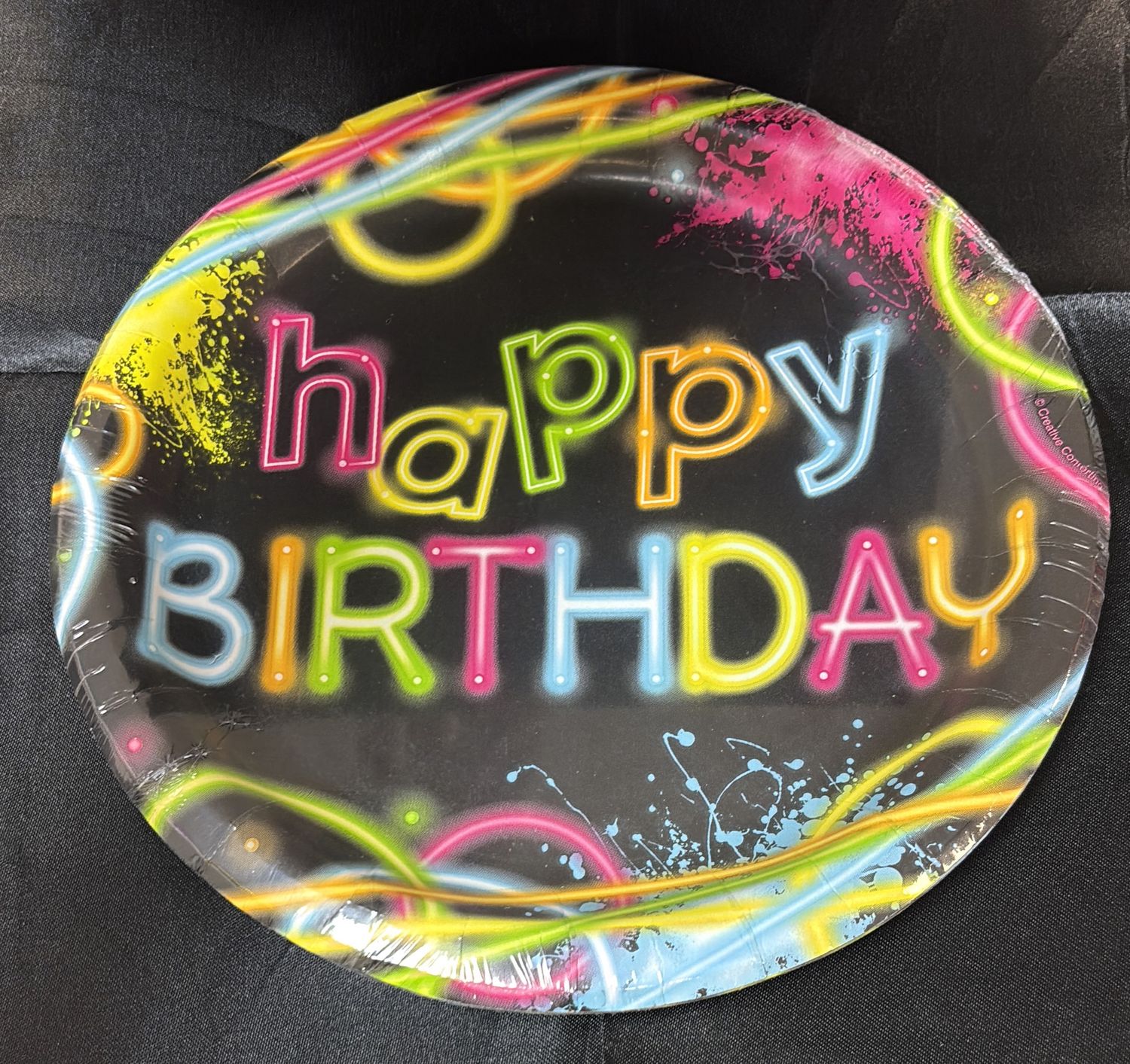 PAPER PLATE LARGE GLOW PARTY
