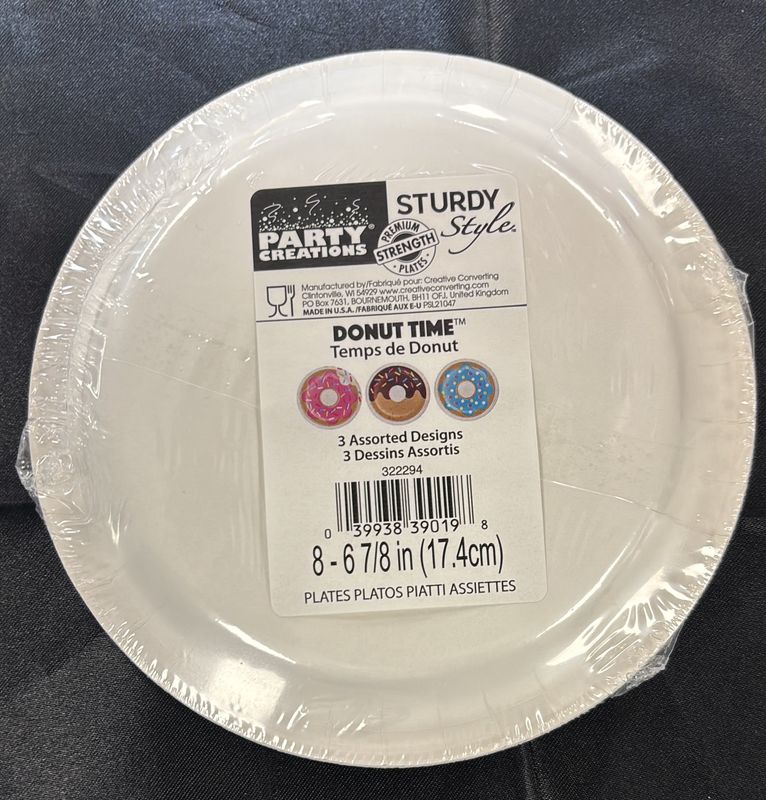 Paper Plate Small Donut Time