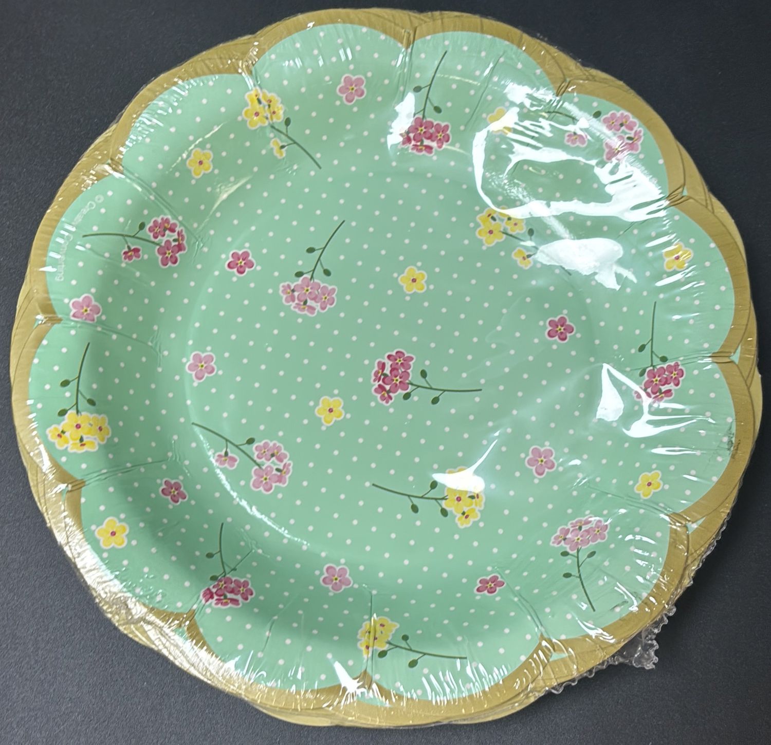 PAPER PLATE SMALL FLORAL TEA PARTY