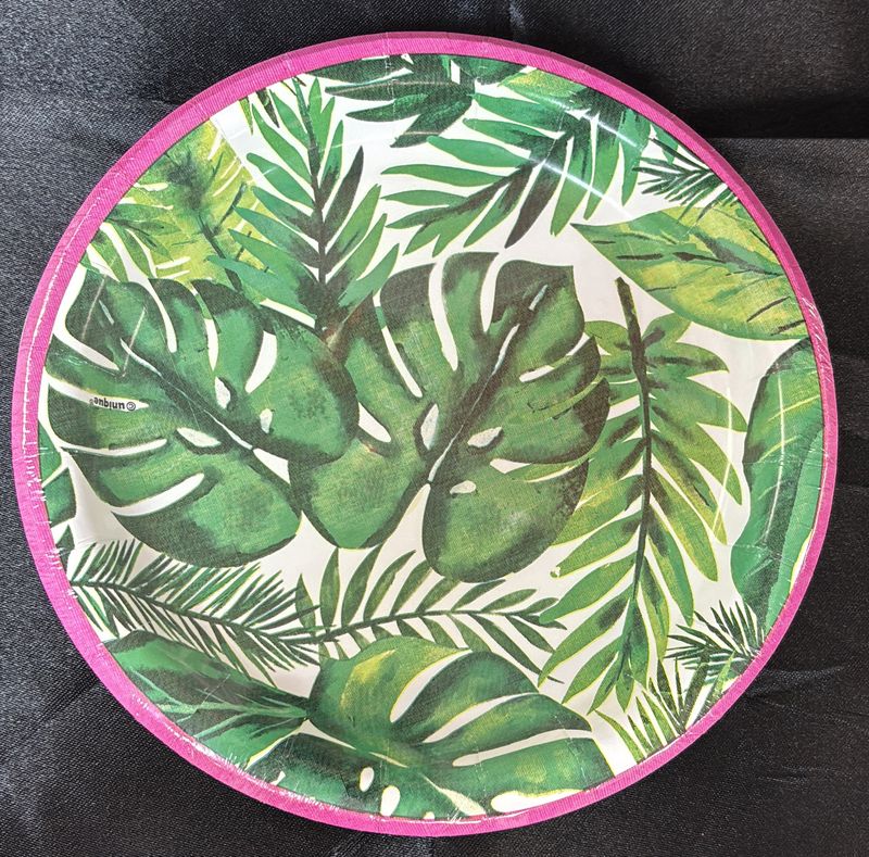 PALM TROPICAL LUAU SMALL PLATE